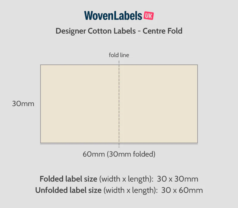 Center Fold Cotton Labels - Image 10