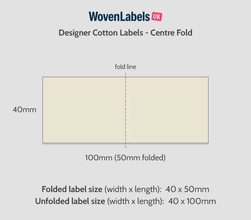 Center Fold Cotton Labels - Image 11