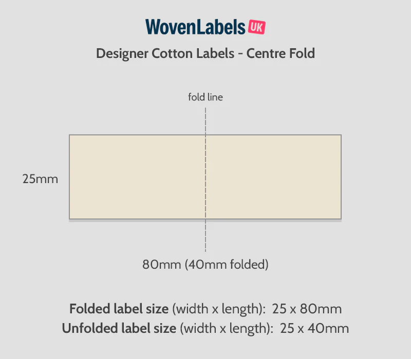 Center Fold Cotton Labels - Image 12