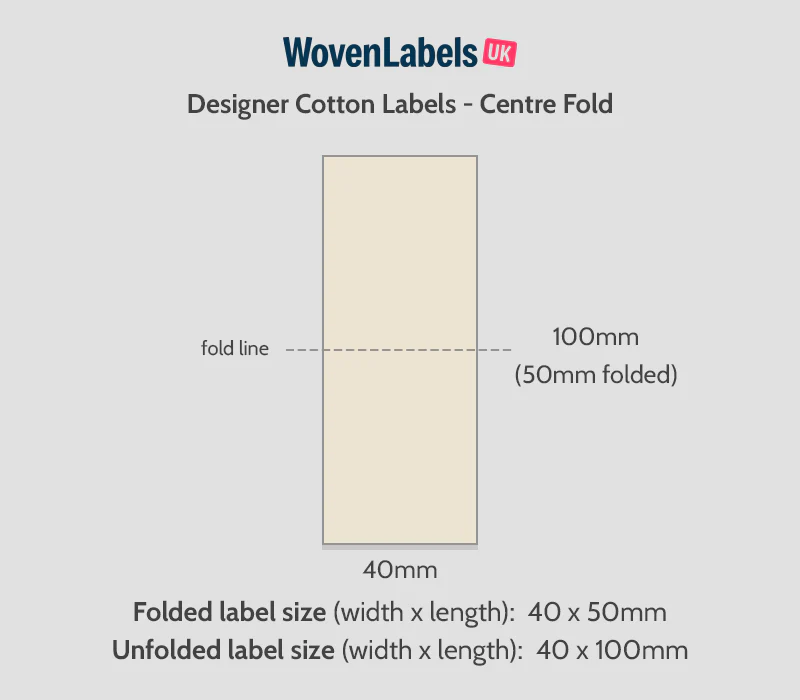 Center Fold Cotton Labels - Image 14