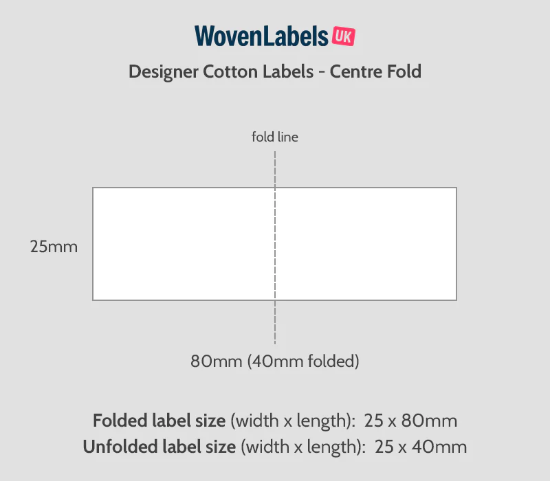 Center Fold Cotton Labels - Image 6