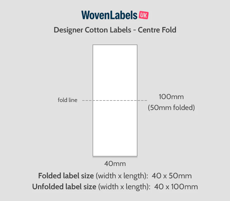 Center Fold Cotton Labels - Image 8