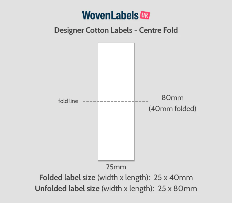 Center Fold Cotton Labels - Image 9
