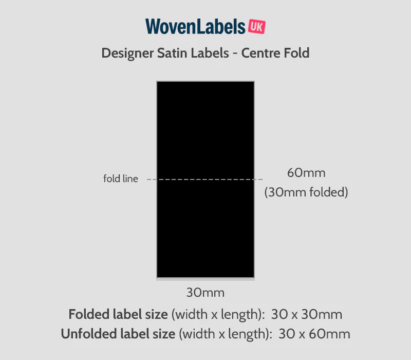 Center Fold Printed Satin Labels - Image 13