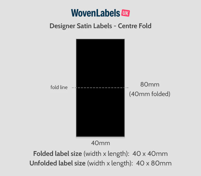 Center Fold Printed Satin Labels - Image 14