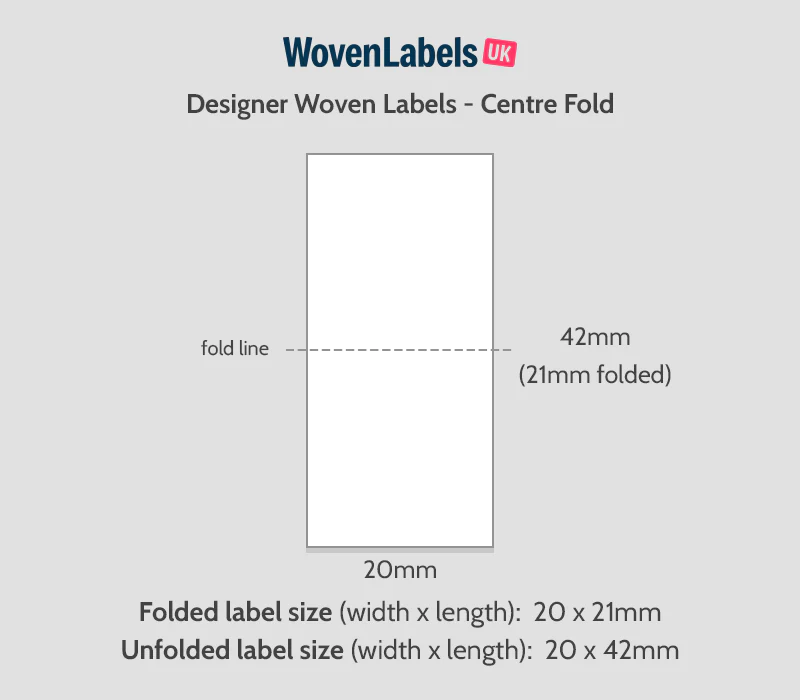 Centre Fold Woven Labels - Image 6