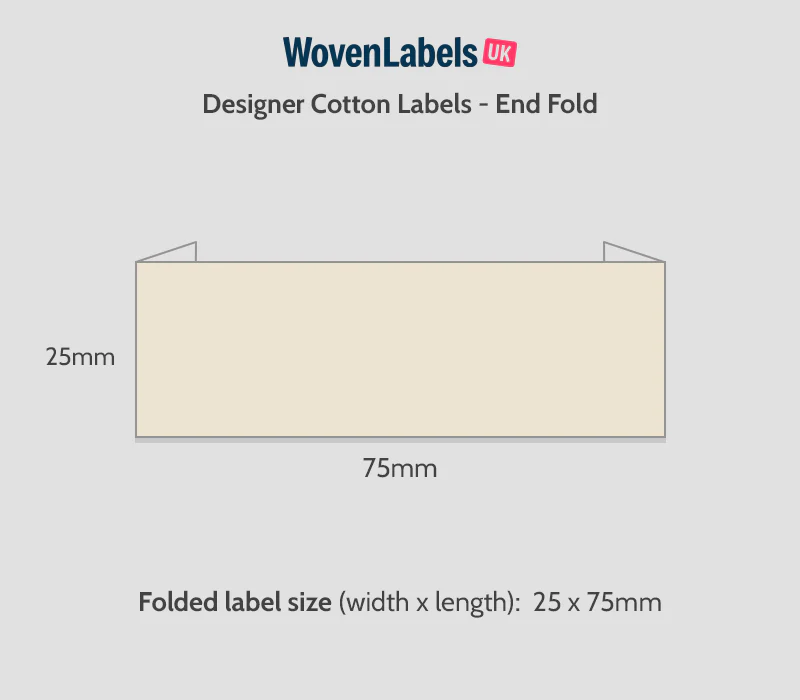 End Fold Cotton Labels - Image 10