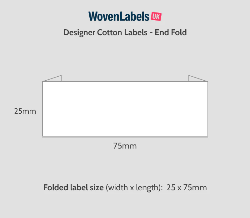 End Fold Cotton Labels - Image 6