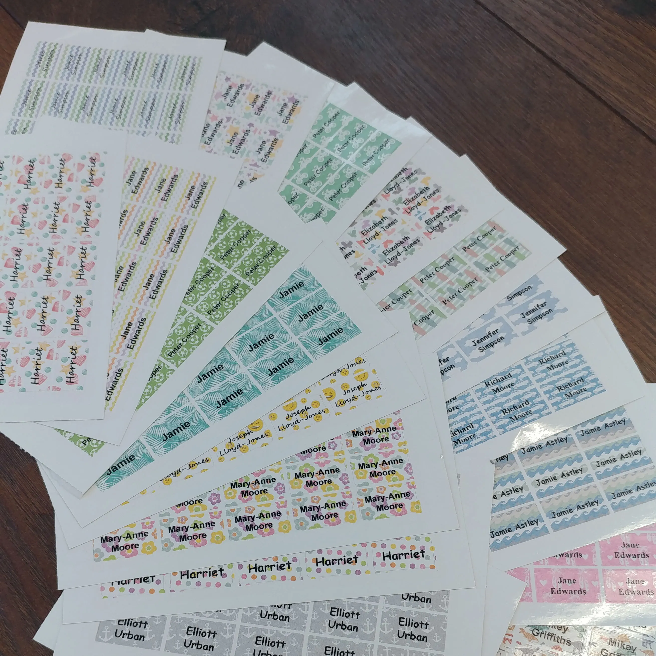 Funky Just-Stick Name Labels - Image 9