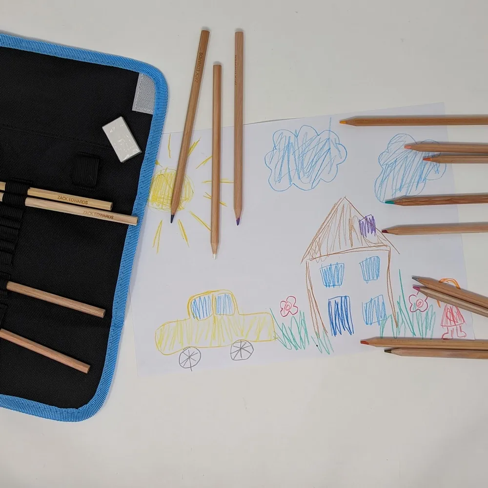 Personalised Colouring Pencils & Case - Image 3