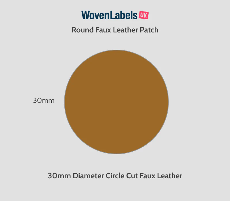 Round Faux Leather Patches - Image 10