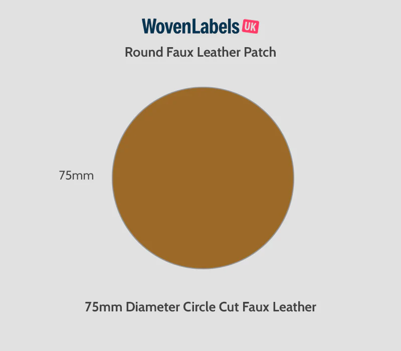 Round Faux Leather Patches - Image 14