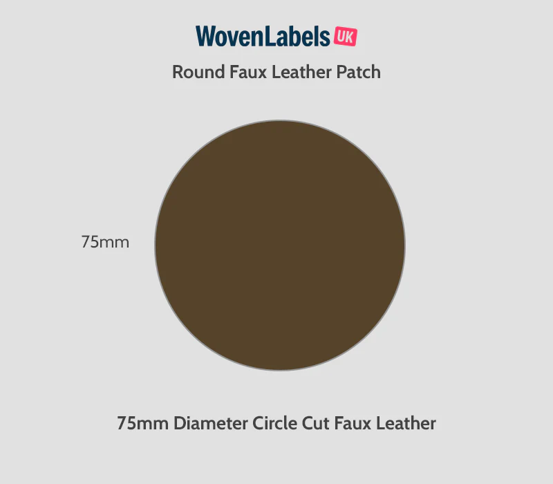 Round Faux Leather Patches - Image 19