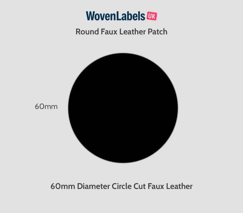 Round Faux Leather Patches - Image 23