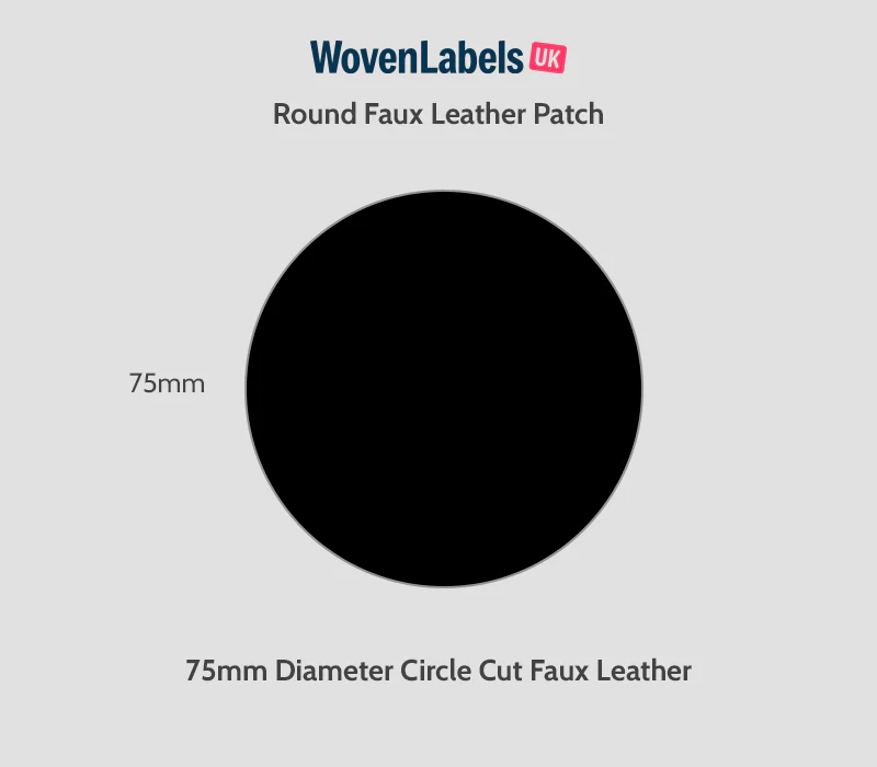 Round Faux Leather Patches - Image 24