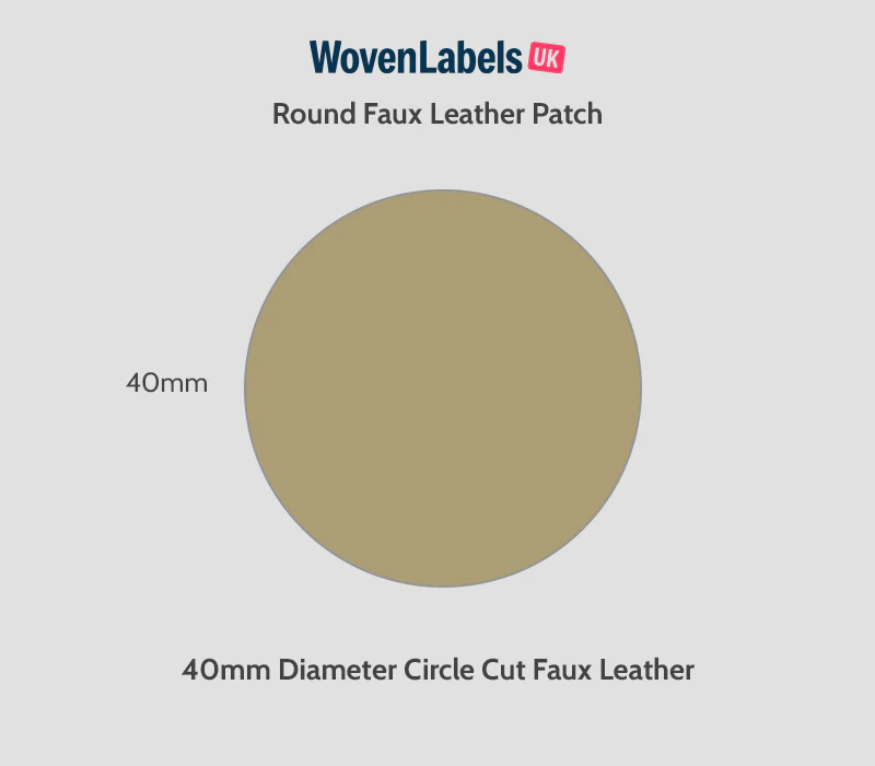 Round Faux Leather Patches - Image 6