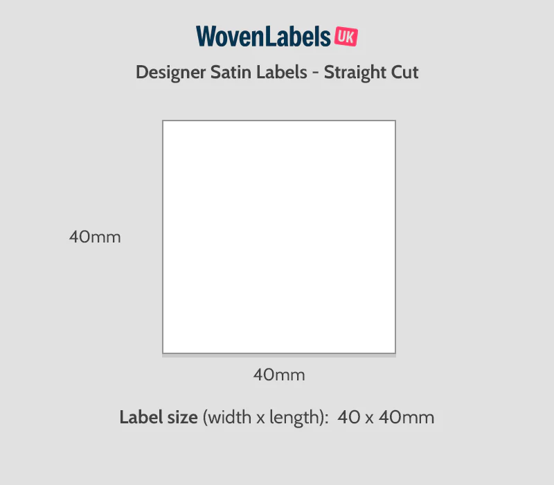 Straight Cut Printed Satin Labels - Image 10