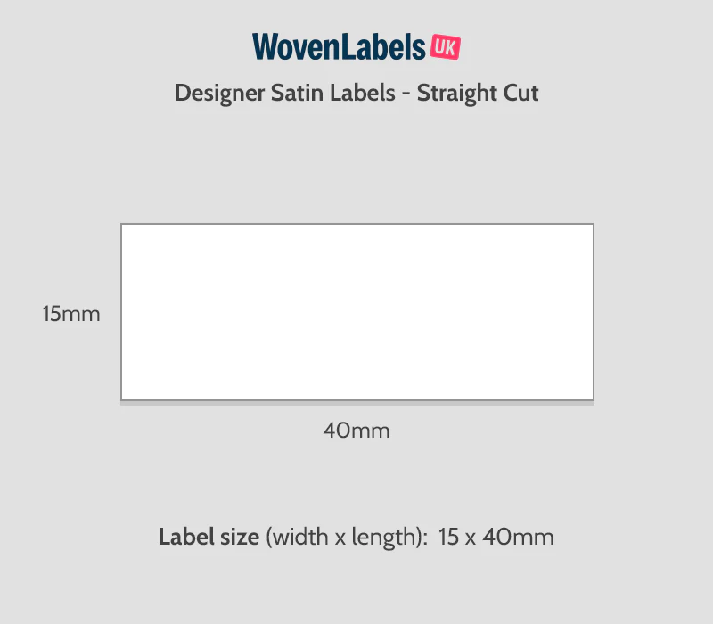 Straight Cut Printed Satin Labels - Image 6