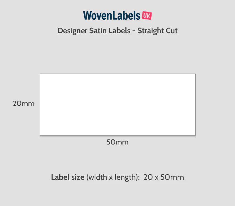 Straight Cut Printed Satin Labels - Image 7