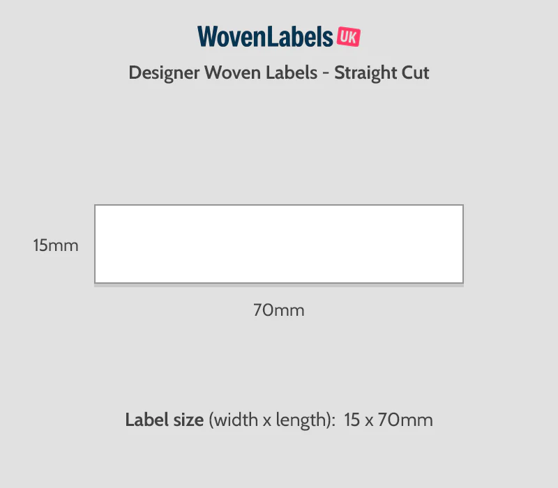 Straight Cut Woven Labels - Image 5