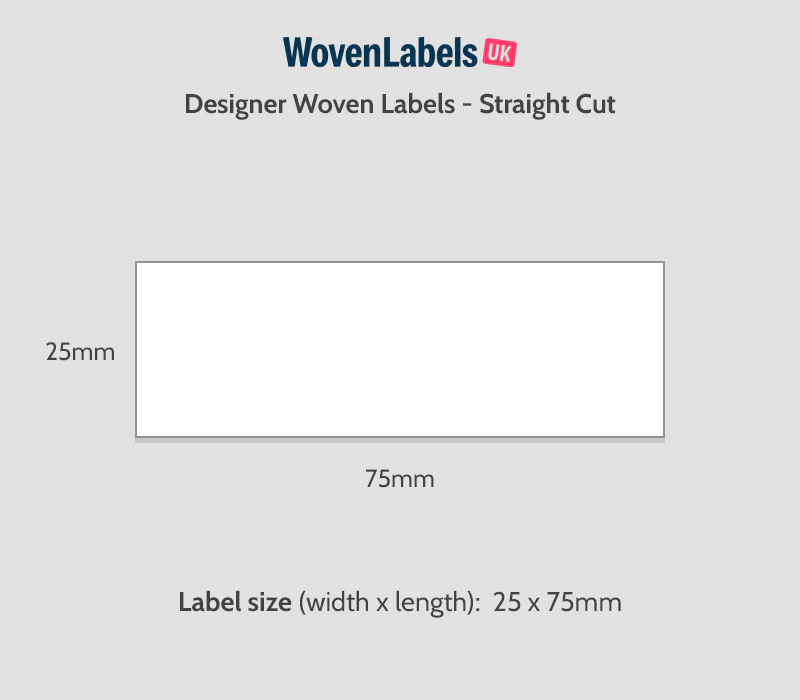 Straight Cut Woven Labels - Image 7